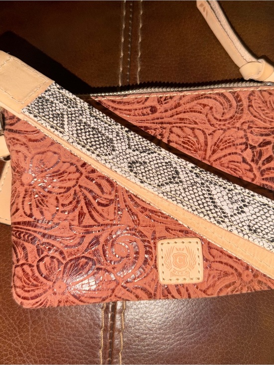 Consuela Handbags - Consuela Sally Combi Tooled Leather Clutch